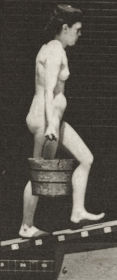 Plate 83 Ascending an incline with a bucket of water in right hand — figure reference
